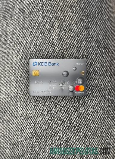 Coreia do Sul KDB Bank Mastercard Platinum Photolook Front amostra